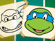 Ninja Turtles Coloring Book Game